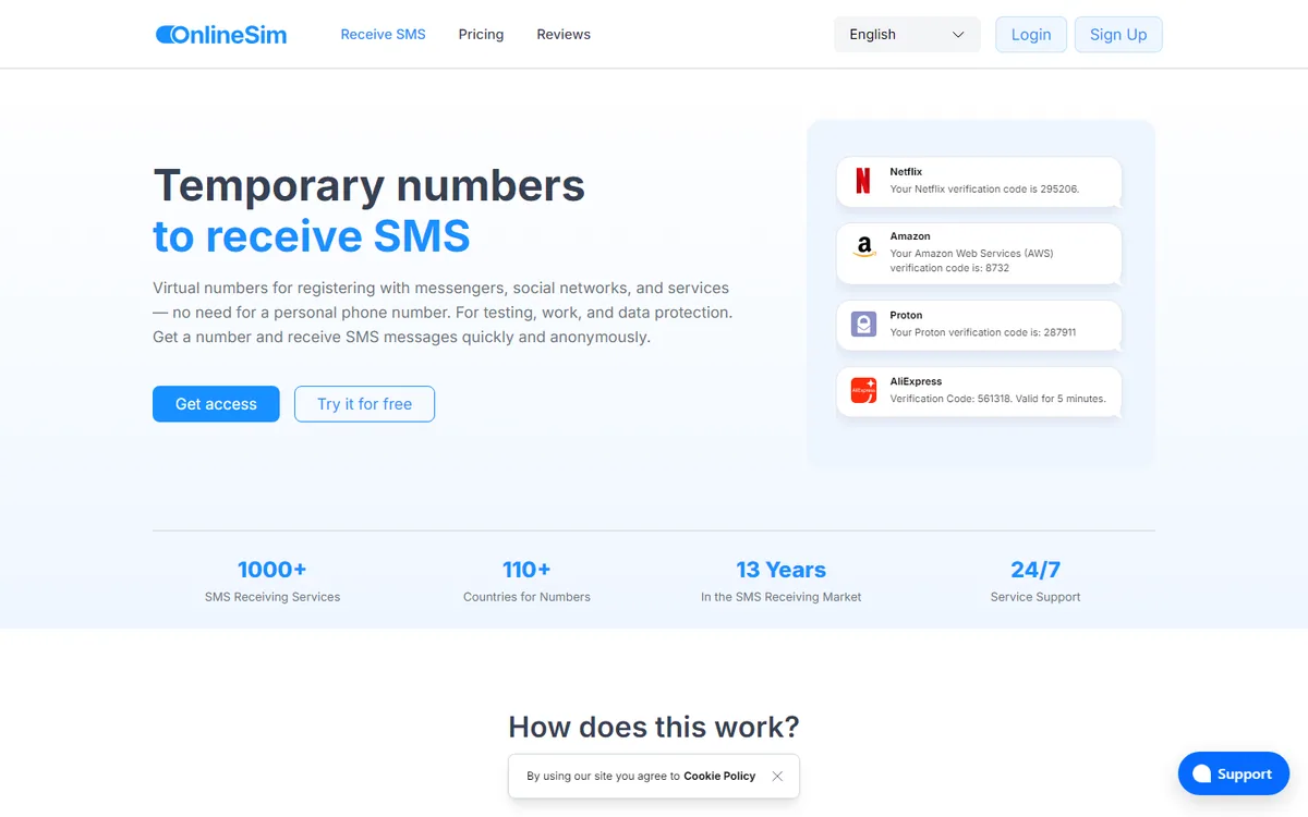 OnlineSim - что это за сервис и как им пользоваться